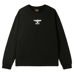 【霓虹天使】BOYLONDON春季情侣卫衣休闲光变翅膀印花上衣N03912