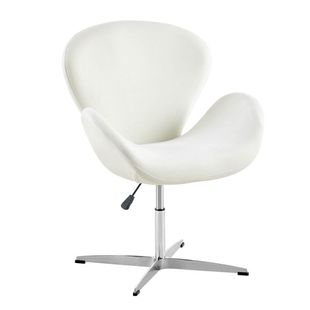 天鹅椅小沙发舒适坐感升降办公椅化妆椅凳子无扶手座椅滑轮高颜值