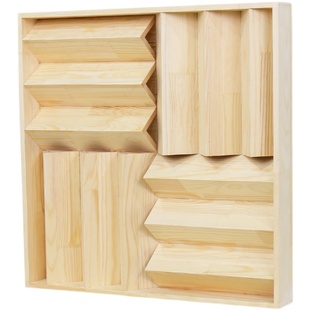 汇声实木松木二次余数音响扩散板声学扩散体家庭影院吸音板墙面装