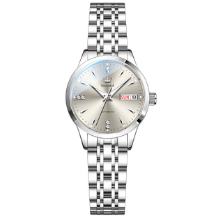 正品欧利时手表女款轻奢小众名牌正品2025新款简约气质夜光机械表