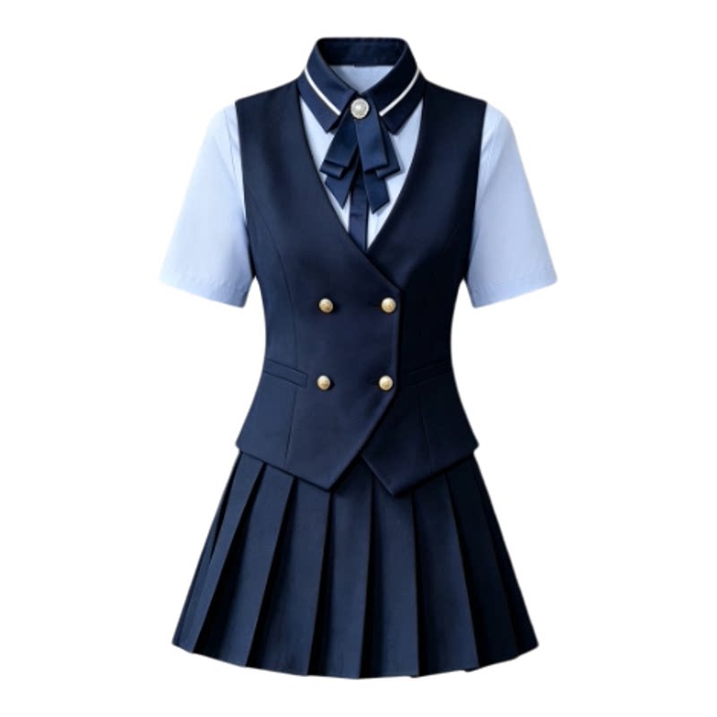 酒店KTV前台JK制服马甲套装