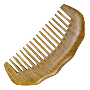 天然绿檀木梳头皮经络按摩疏通女家用长发防脱便携养发静电檀木梳