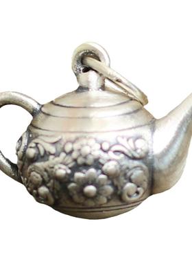 SAMTAO情侣项链S990纯银吊坠足银饰品民族风富贵福禄3D银茶壶小众