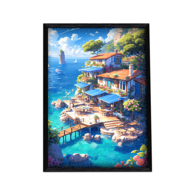 大型拼图2000片带实木框2025新款