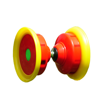 空竹老人健身初学者大号双轮空竹中老年玩具扯铃老人晨练运动器材