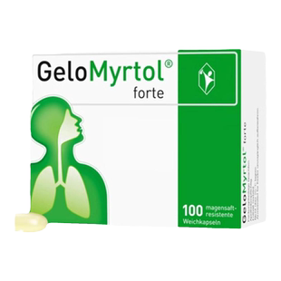 德国GeloMyrtol吉诺通桃金娘油肠溶胶囊止咳化痰清肺100粒300mg