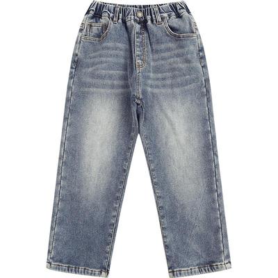 纯一良品古百搭宽松加绒牛仔裤