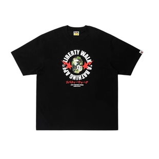 BAPE X LIBERTY WALK联名男装26年春夏迷彩印花短袖T恤910101Q