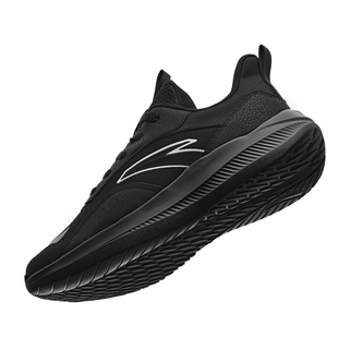 安踏运动鞋男鞋秋季网面跑步鞋黑色透气鞋子黑武士减震男款跑鞋男