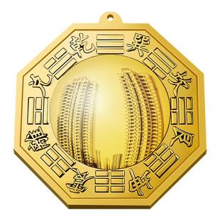 八卦镜门口凸镜面纯黄铜凹镜太极镇窗户店铺宅大门口平面九宫阳台