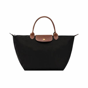 正品龙骧短柄中号现珑骧longchamp包包女托特包包饺子包大容量