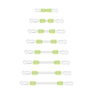 子线分叉器定距硅胶双钩分叉豆防缠绕太空豆鱼钩分线器小配件底钓