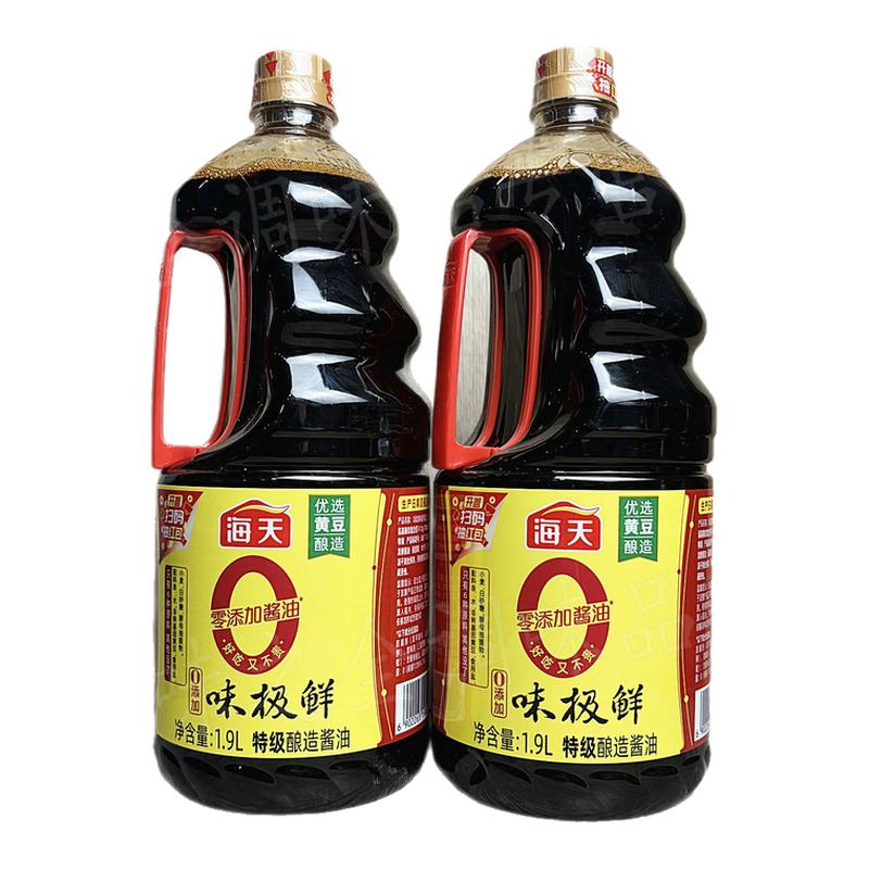 海天0添加味极鲜1.9L/1.28L