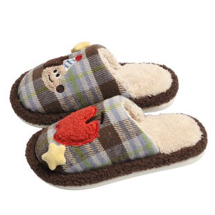 方鱼鹿 ins风韩版毛毛拖鞋女2025秋冬居家室内保暖加绒防滑棉拖鞋