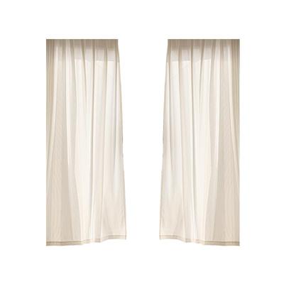 金蝉白纱帘透光不透人防晒艺禾纱