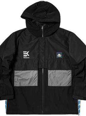 kappa串标新款叠穿假两件防风衣