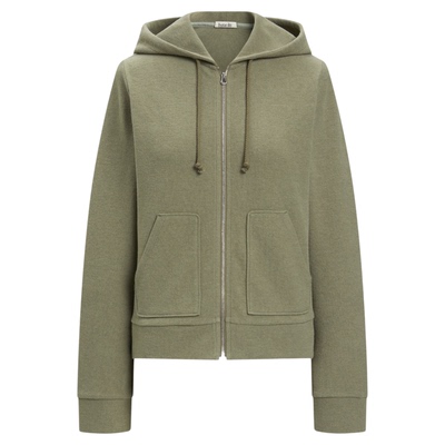 butaiiki毛巾连帽拉链短款卫衣