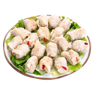 利园潮汕特产手工鱼册汕头鱼皮鱼饺冷冻鱼册卷饺子火锅串串香食材