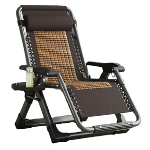 竹椅躺椅折叠午休阳台靠背午睡椅休闲家用老人藤椅可躺可坐藤条