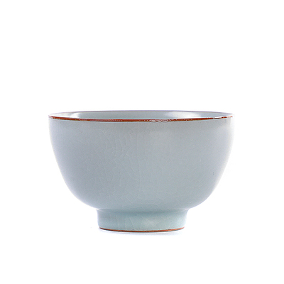 大号主人杯开片可养汝窑主人杯