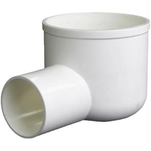 pvc配件大全75*50管子内插变径地漏移位弯头管件排水水管接头器