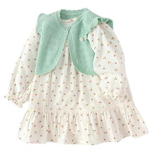 巴拉巴拉宝宝连衣裙子套装女童两件套2025新款秋装甜童装儿童甜美