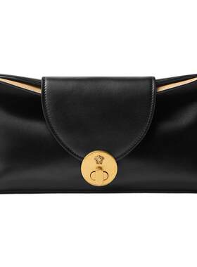 【早秋新品】VERSACE/范思哲 女士Vivian皮革手拿包