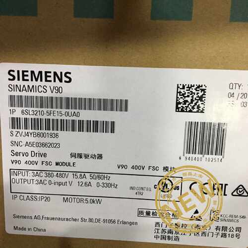 议价新品6SL3210-5FE15-0UA0 0UF0西门子400V驱动器6SL32105FE150