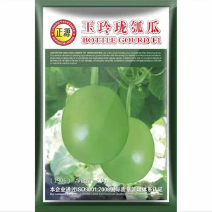 和利农 正源玉玲珑圆瓠瓜种籽圆瓠瓜种子大田菜葫芦小瓠子种孑