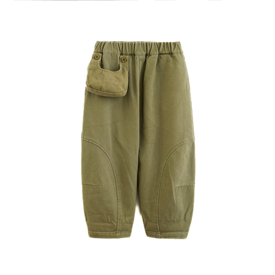 女童纯棉休闲裤2025秋冬儿童长裤