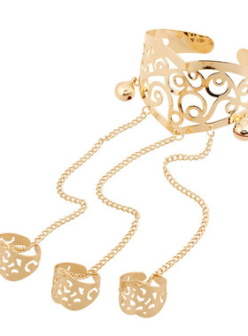 复古镂空流苏链条戒指手镯手饰