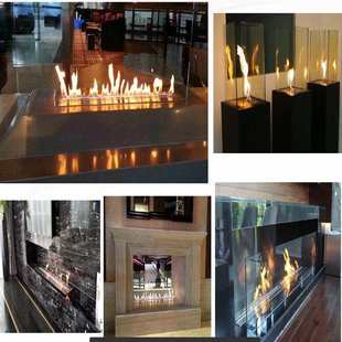 桌面酒精壁炉便携北欧露台真火壁炉智能火炉奢华跨境氛围感花园