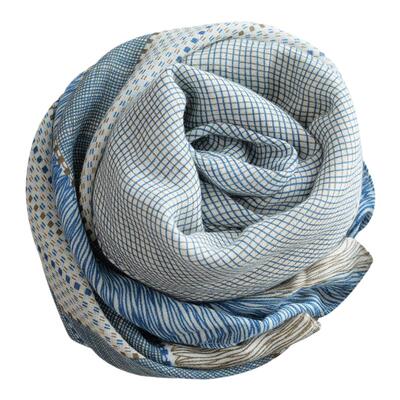 INSINUER石原里美亚麻围巾格子