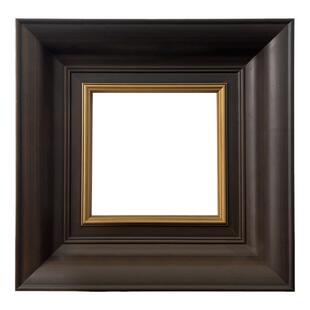 黑色实木油画框外框镜框装裱定做简约现代20*20美式中式相框包邮