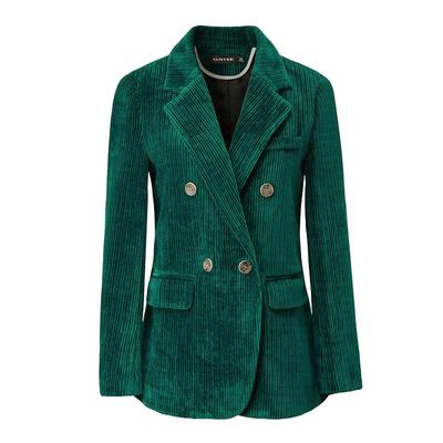 颜域复古气质高级感丝绒小西服