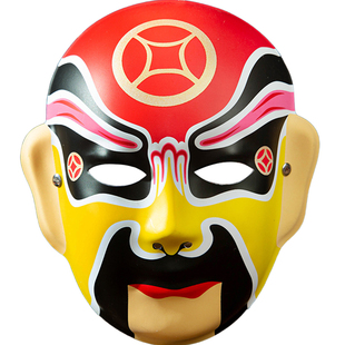 京剧脸谱面具成品儿童成人可佩戴变脸国粹戏曲川剧说唱非遗全脸