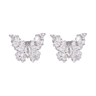 仲夏之晶蝴蝶耳夹耳机钻扣耳机扣