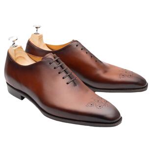 Mattina Felix Mendelssohn真皮固特异Whole Cut手工擦色雕花婚鞋