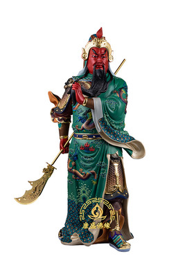 横刀关公神像开业招财武财神摆件