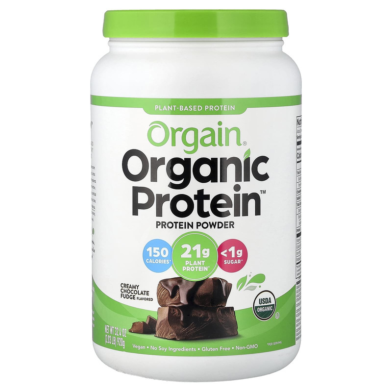 Orgain有机蛋白质粉植物基蛋白混合早餐奶昔搭档增肌代餐营养补充