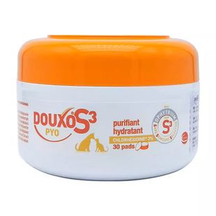 DOUXO S3苏吉华多效棉片多可素菌乐净宠物猫狗猫咪真菌黑下巴皮肤