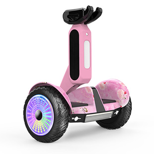 柏思图智能电动自动平衡车儿童成人双轮体感新款腿控平行车带扶杆