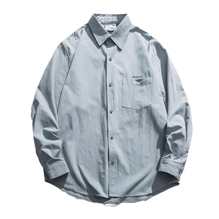 wtmp秋季设计纯棉口袋刺绣长袖衬衫男女潮牌休闲百搭简约衬衣外套