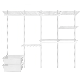 金属衣柜卧室家用全钢架组装步入式衣帽间定制洞洞板简易组合架子