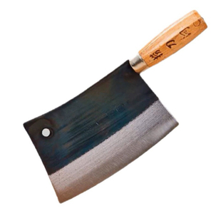 捞刀河锰钢手工锻打老式家用不锈钢菜刀切片刀斩切刀熟食刀厨师刀