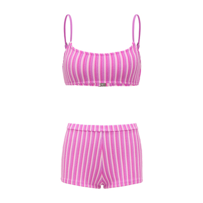 Yukari swim泳衣女分体2025新款比基尼游泳馆保守平角冲浪泳装 夏