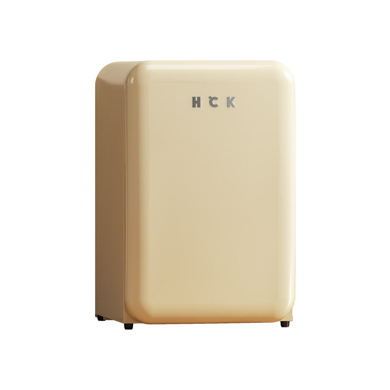 HCK 哈士奇复古冰箱单门冷藏冷冻迷你107L 电竞房家用办公室卧室