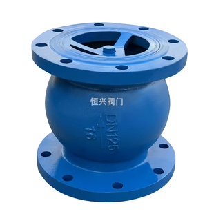 HC41X-16法兰消声止回阀长体 单向阀逆止阀DN40 50 65 80 100 150