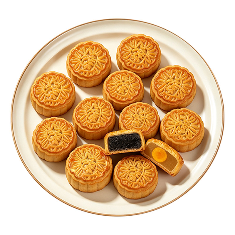 广式老式多口味水果月饼中秋散装