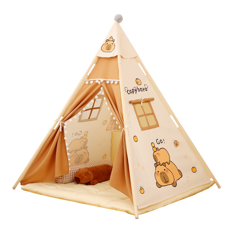 室内儿童熊猫帐篷游戏屋可拆洗